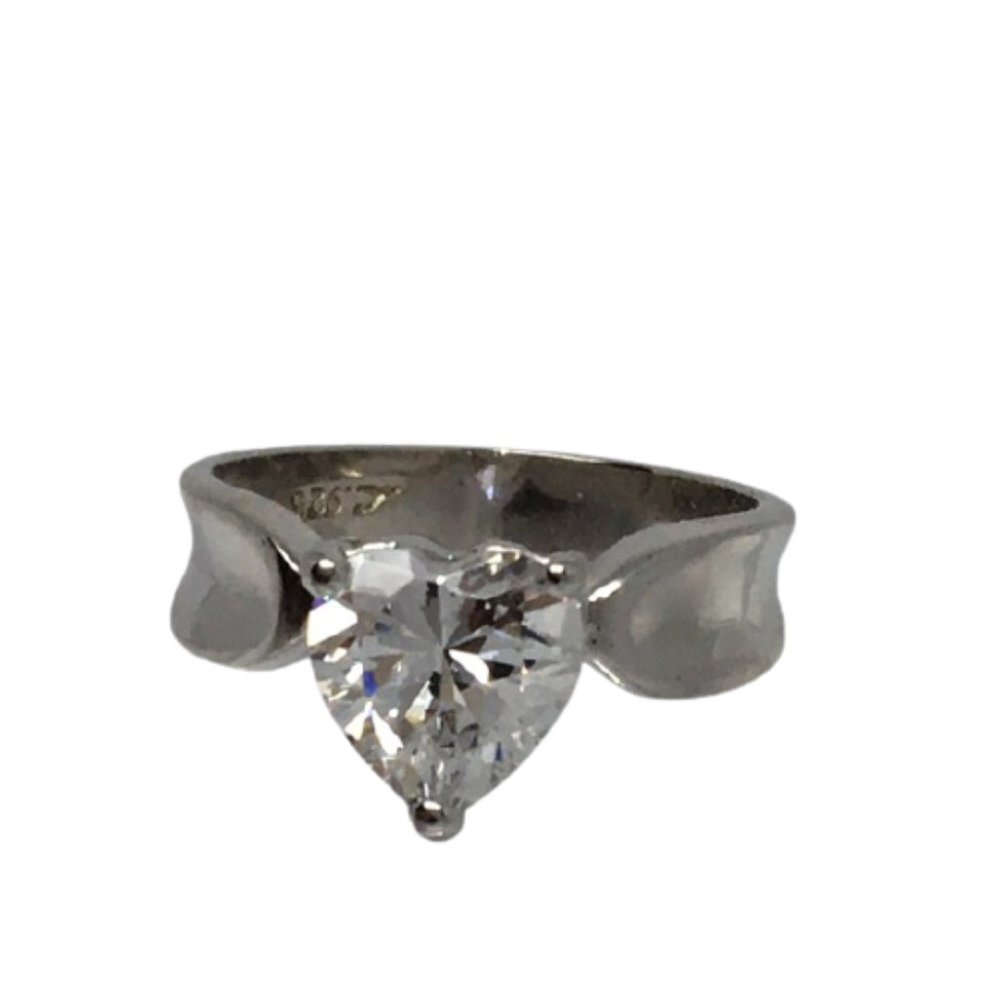 Sterling Silver CZ Heart Ring